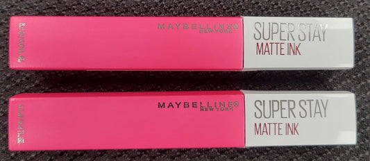 Maybelline New York Super Stay Lip Color 30 Romantic (2 Pack, 10ml), New Sealed!