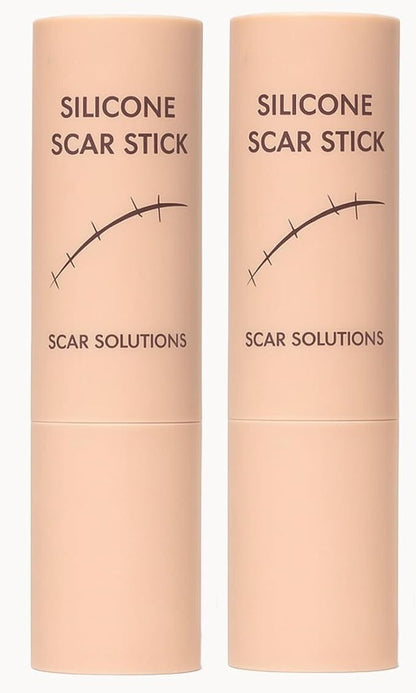 Scar Solutions Silicone Scar Stick,60% Silicone - Face & Body, (2 Pk) -Exp. 7/28