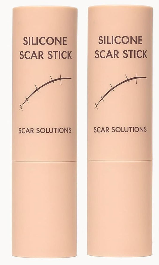 Scar Solutions Silicone Scar Stick,60% Silicone - Face & Body, (2 Pk) -Exp. 7/28