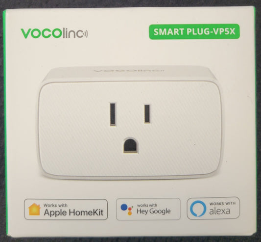 VOCOLINC Smart Plug  VP5X, works w/ Alexa, Google - New in Box. Free Ship!