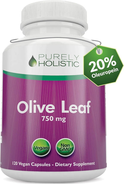 Purely Holistic Olive Leaf Extract, 750 mg, 120 capsules - Free Shipping!