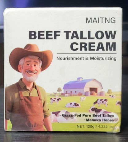 Maitng Beef Tallow Cream Moisturizer Honey, 4.232 oz - Exp. 10/28, Free Ship!