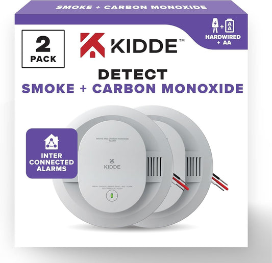Kidde Smoke and Carbon Monoxide Combination Detector  (30CUAR), (New, 2 Pack)