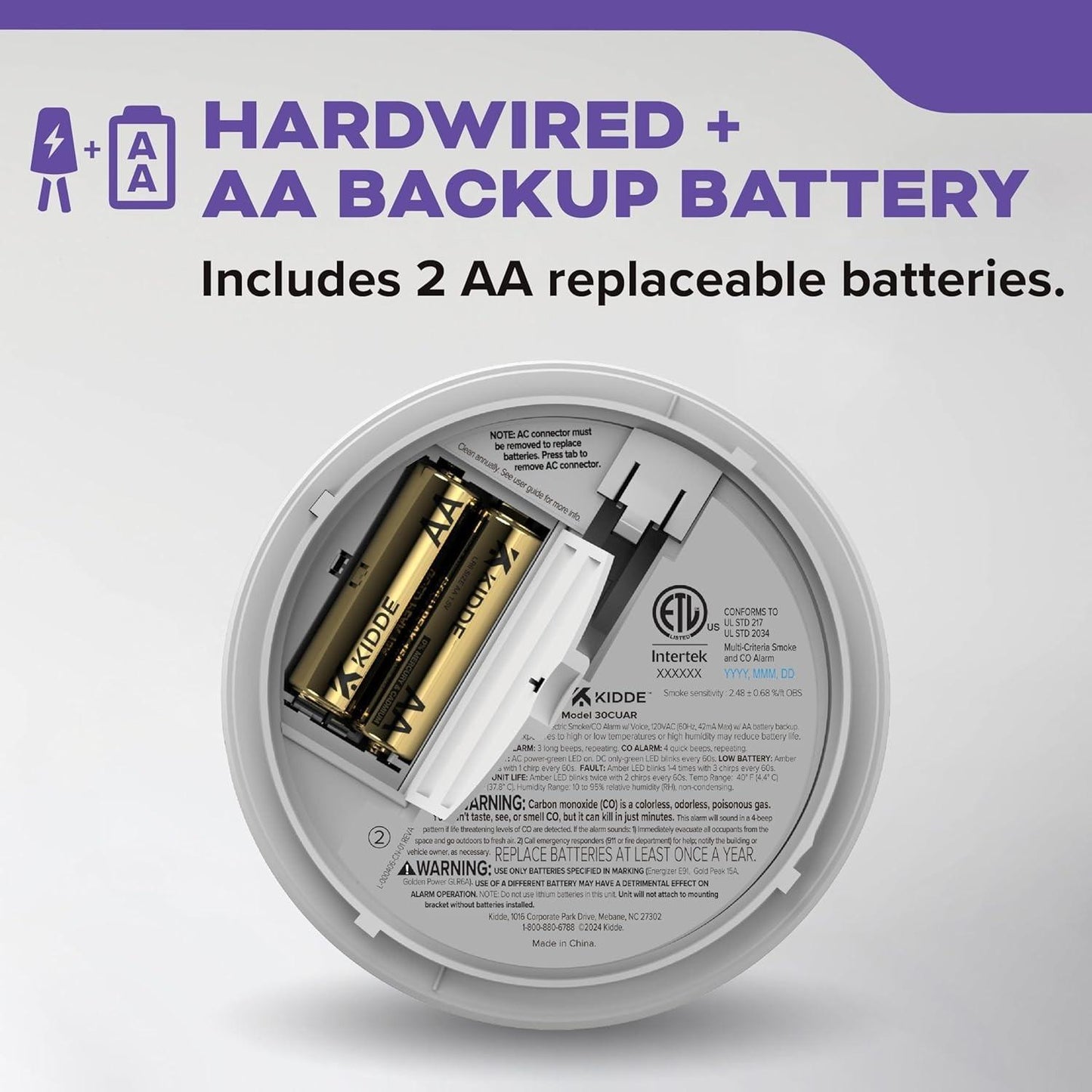 Kidde Smoke and Carbon Monoxide Combination Detector  (30CUAR), (New, 2 Pack)