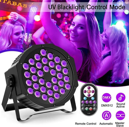 U`King 36 LED Lights, 72W UV Blacklights Stage Lights, ZQ01087, New, Free Ship!