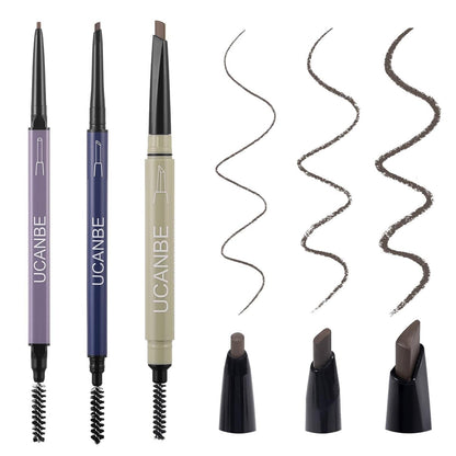 UCANBE Eyebrow Definer Pencil Set, Brown (3 Packs - 9 Pencils), New - Free Ship!