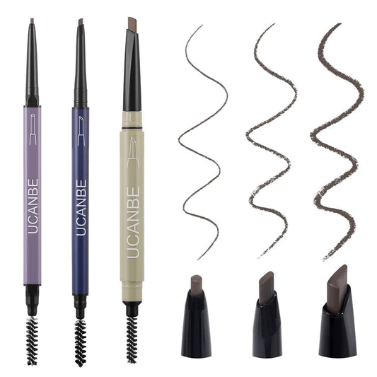 UCANBE Eyebrow Definer Pencil Set, Brown (3 Packs - 9 Pencils), New - Free Ship!