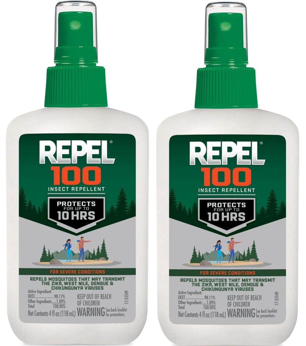 Repel 100 Insect Repellent with DEET, (2 Pack - 8 oz total) - Free Shipping!