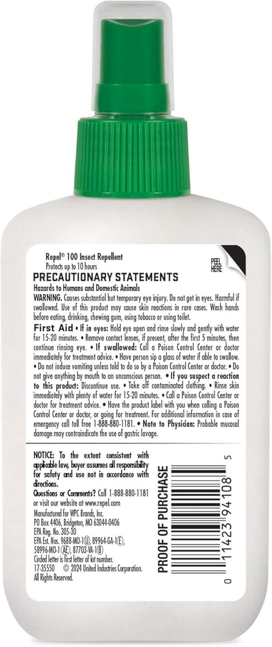Repel 100 Insect Repellent with DEET, (2 Pack - 8 oz total) - Free Shipping!