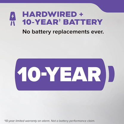 Kidde Smoke & Carbon Monoxide Detector (30CUA10-V), (New, 2 Pack, 10 yr, Voice)