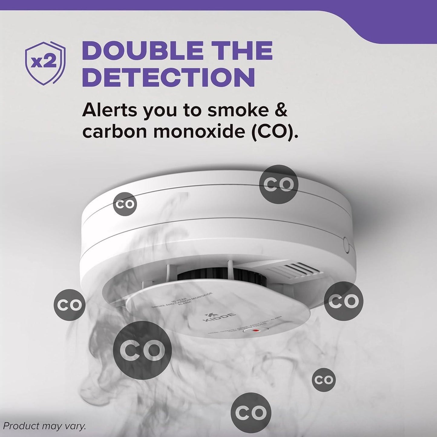 Kidde Smoke & Carbon Monoxide Detector (30CUD10), (New, 4 Pack, 10 yr) Free Ship