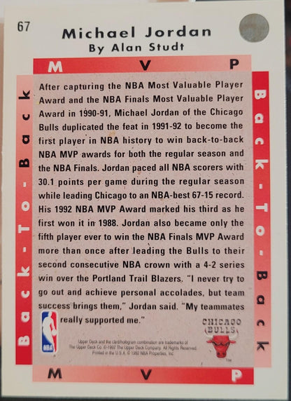 1992-93 Upper Deck #67 Michael Jordan