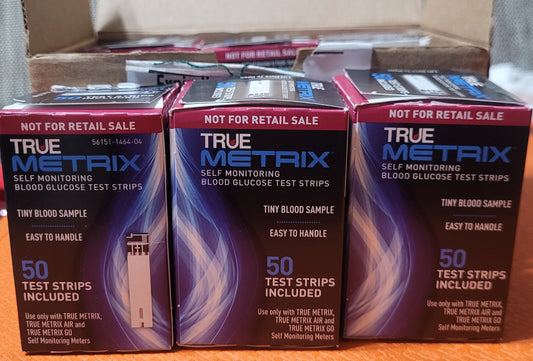 TRUE Metrix Blood Glucose 300 Test Strips (6 Boxes Of 50 Count) Exp: 2026