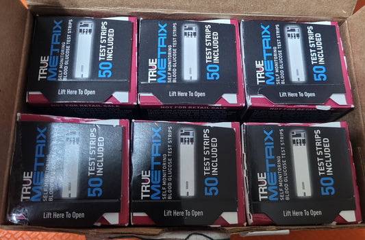 TRUE Metrix Blood Glucose 300 Test Strips (6 Boxes Of 50 Count) Exp: 2026