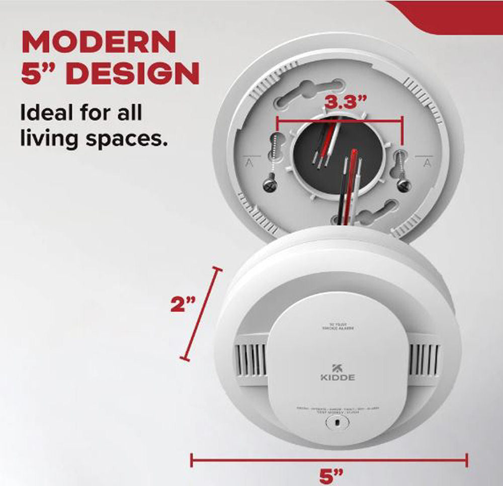 Kidde 20SA10 Hard Wired Smoke Alarm Detector, 10 Year battery, 4 Pack, New!