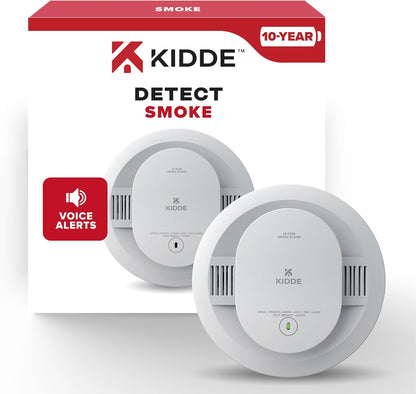 Kidde 20SD10-V Smoke Detectort w/ voice, 10 Year Battery, 1 Pack, New!
