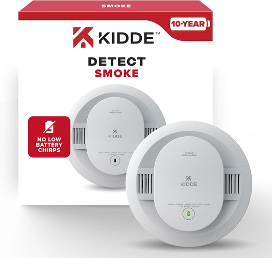 Kidde 20SD10 Smoke Alarm, 10 Year Battery Operation, Easy Installation, New!