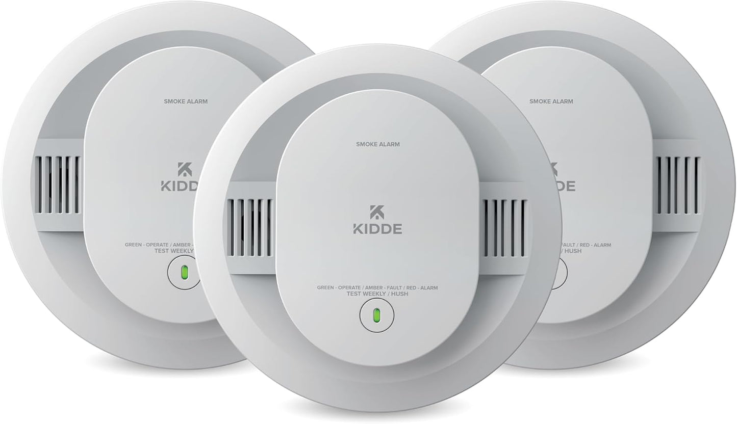 Kidde 20SDR Smoke Detector, AA Battery Powered, Photoe Sensors, 3 pack, New!
