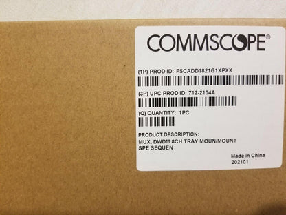 Commscope FSCADD1821G1XPXX / FOSC-OC-6 / 8 Channel Fiber Optic Splice Tray - NEW