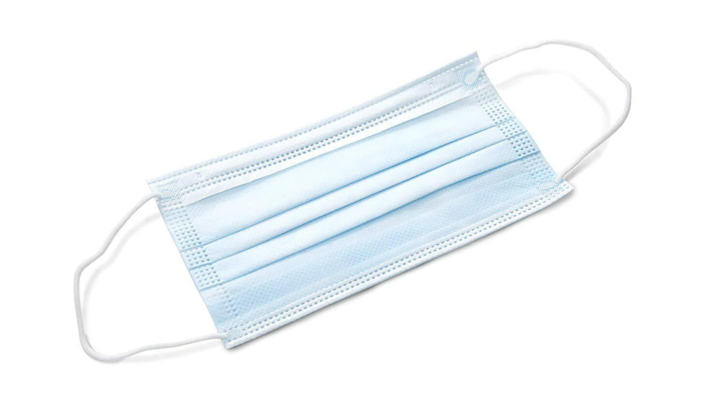 TIDI Shield Fluid-Resistant Procedural Facemask - Blue, Level 2 - Box of 500 NEW