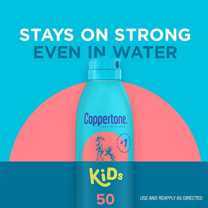Coppertone Kids Water Resist Sunscreen Spray SPF 50 (4 Pack, 5.5 oz ea)