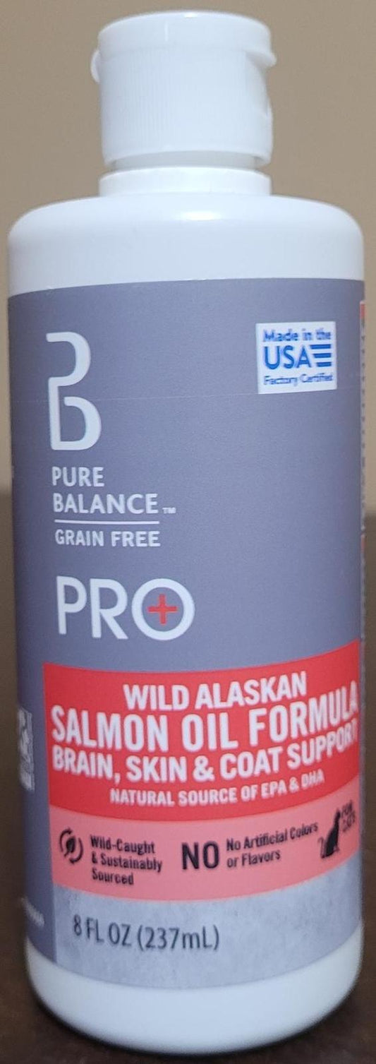 Pure Balance Pro Plus Alaskan Salmon Oil formula for Cats, 8oz - Exp. 6/25