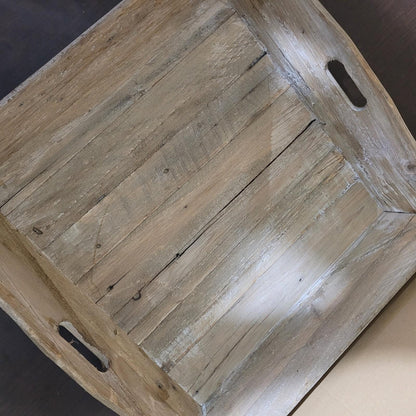 The Magnolia Market Genuine Mahogany Ottoman Tray - New in Box - Free Shipping!