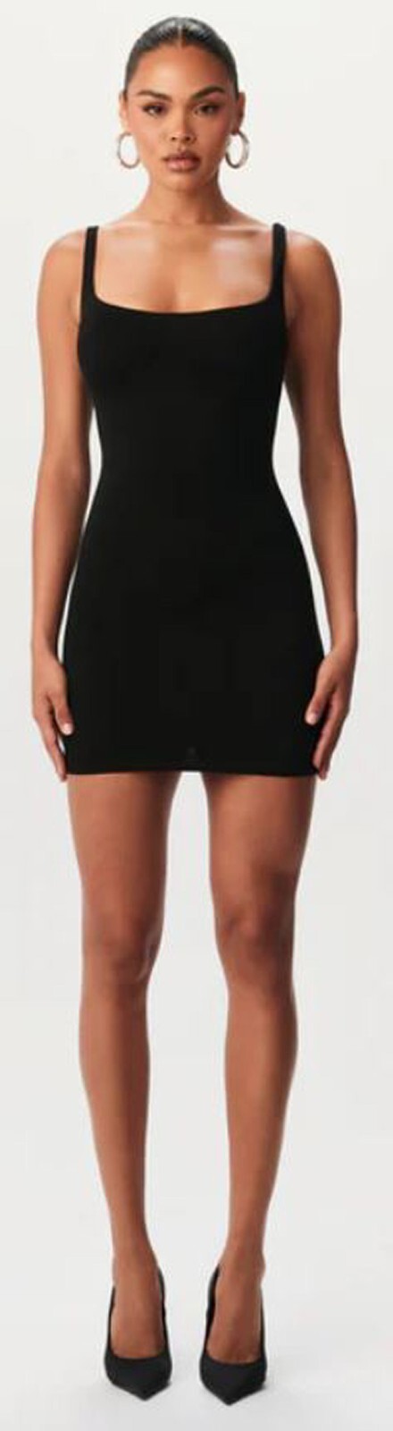 Naked Wardrobe NW Tank Mama Mini Dress, Black, Small (NW-D0047BM) New, Free Ship