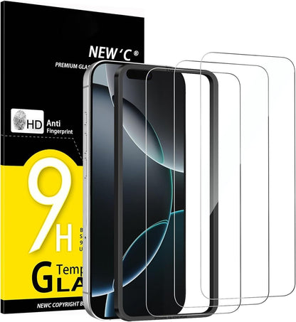 NEW'C 9h Tempered Glass for iPhone 16 Pro Max (6-9 pcs) - Free Shipping!