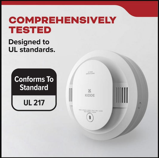 Kidde 20SD10 Smoke Detector Alarm, 2-Pack, 10-Year Lithium Battery, new!