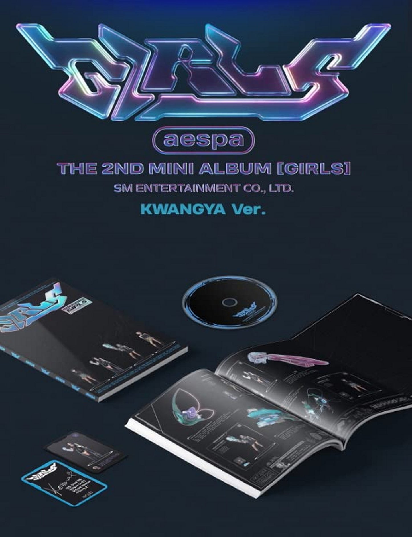 aespa GIRLS - 2nd Mini Album (International Ver.) K-POP 2022 * CD+Photobk+Poster