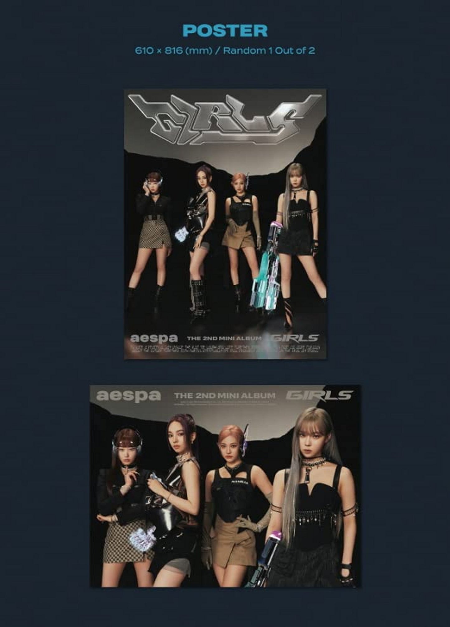 aespa GIRLS - 2nd Mini Album (International Ver.) K-POP 2022 * CD+Photobk+Poster