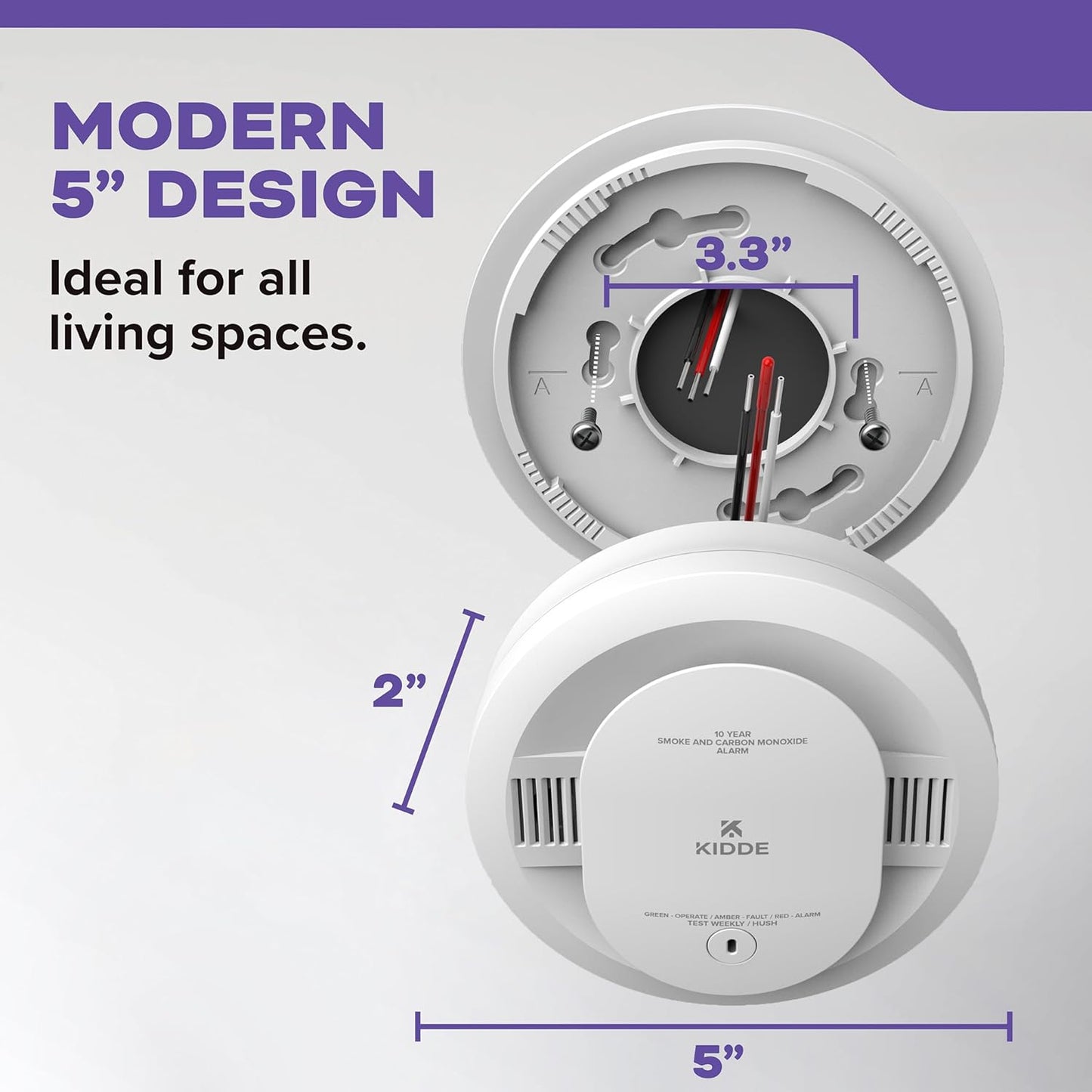 Kidde 30CUA10 Combination Smoke + Carbon Monoxide Alarm, Hardwired, New!