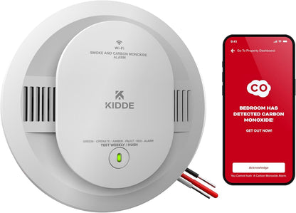 Kidde 30CUAR-W Smart App Smoke & Carbon Monoxide Detector w/ Voice, New!