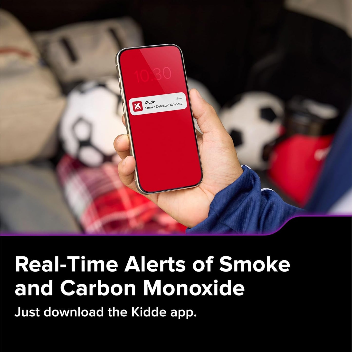 Kidde 30CUAR-W Smart App Smoke & Carbon Monoxide Detector w/ Voice, New!