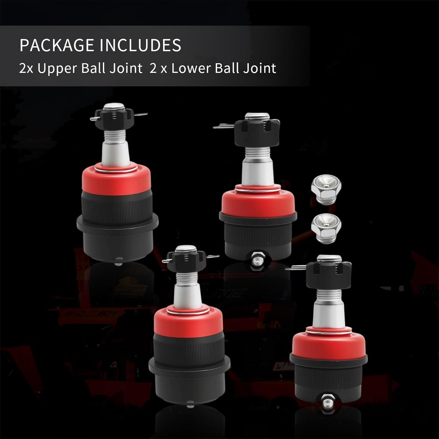 Heavy Duty Replacement Ball Joints for 2007-2018 Jeep Wrangler, Replaces 3134