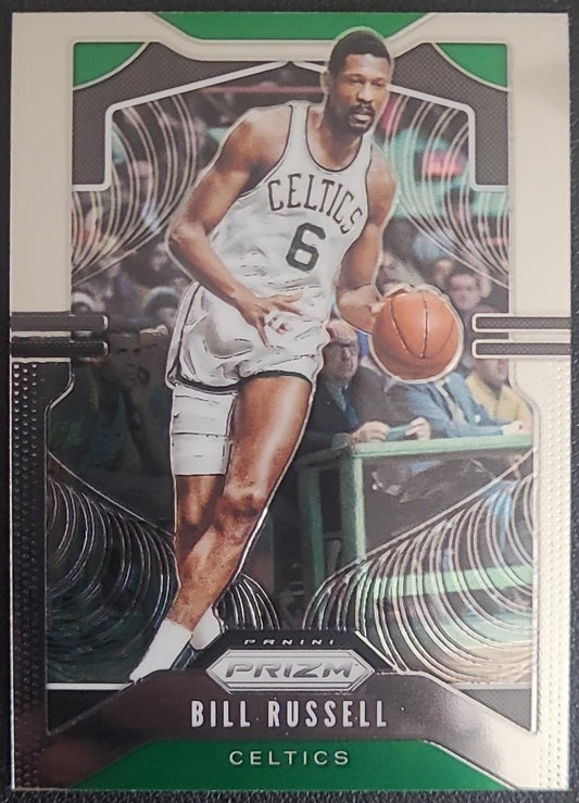 Bill Russel - Boston Celtic - Jersey #6, Card #21, 2019-20 Panini Prizm