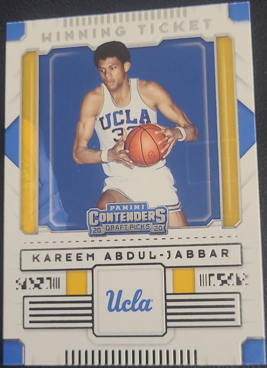 Kareem Abdul-Jabbar, UCLA - Jersey #33, Card #29, 2020 Panini Contenders