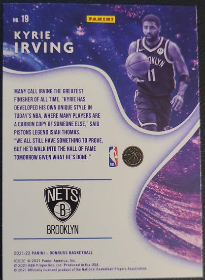 Kyrie Irving - Brooklyn Nets, Jersey #11, Card #19, 2021-22 Panini Donruss