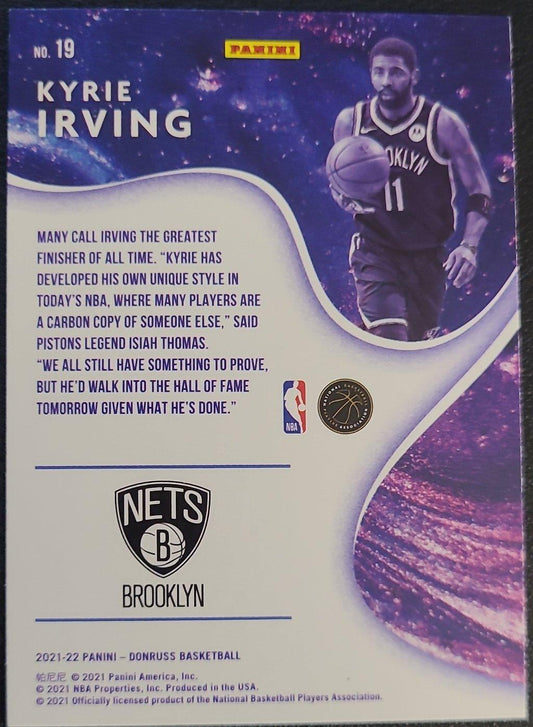 Kyrie Irving - Brooklyn Nets, Jersey #11, Card #19, 2021-22 Panini Donruss