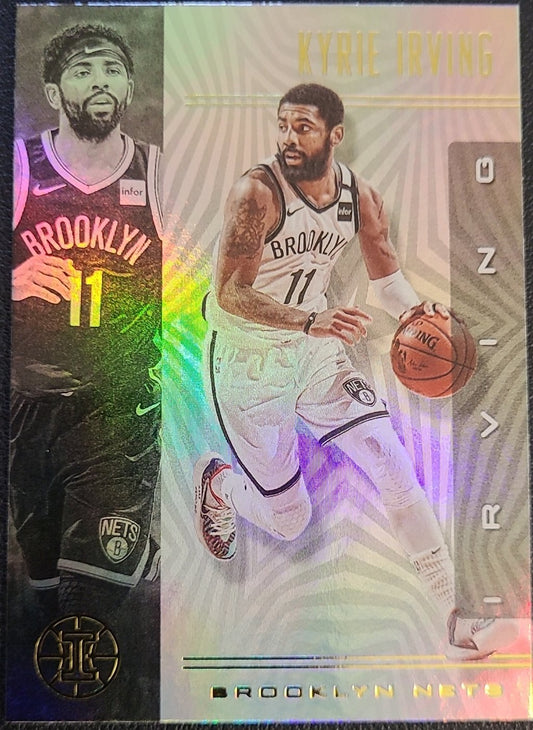 Kyrie Irving - Brooklyn Nets, Jersey #11, Card #145, 2019-20 Panini Illusions