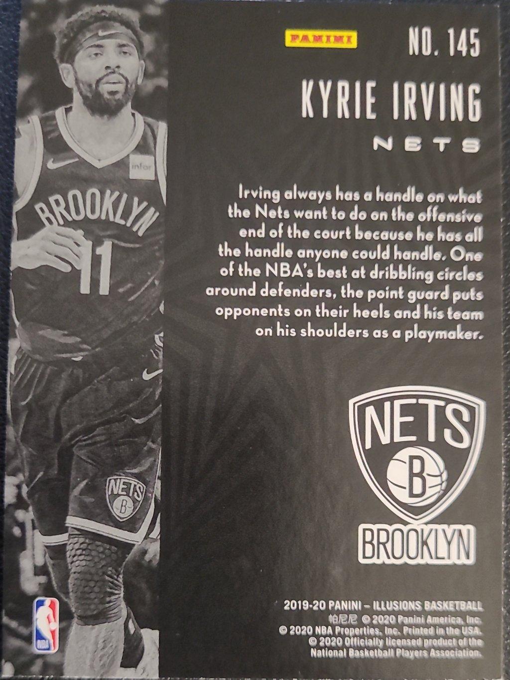 Kyrie Irving - Brooklyn Nets, Jersey #11, Card #145, 2019-20 Panini Illusions