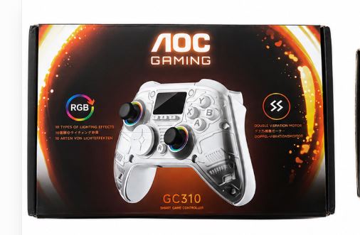 AOC Wireless Gaming Controller for PC, Steam, PS4, iOS, Android - White - NEW!