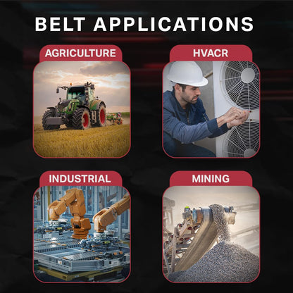 BESTORQ 4/5VX1000 Rubber V-Belt, Banded/Cogged, 100" x 2.72" x .061", Brand New!