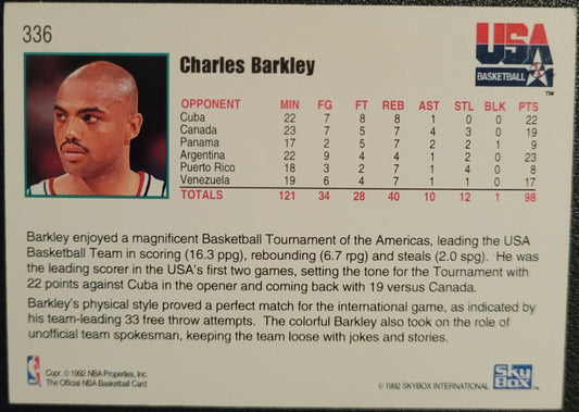 1992-93 Hoops #336 Charles Barkley