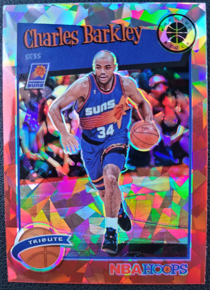 2019-20 Hoops Premium Stock Red Cracked Ice, #281 Charles Barkley