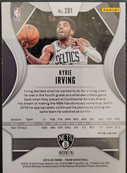 2019-20 Panini Prizm #201 Kyrie Irving Prizms Red White and Blue