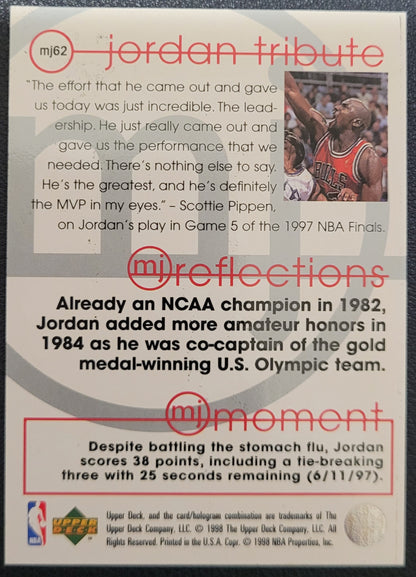 1997-98 Upper Deck Michael Jordan Tribute #MJ62 Michael Jordan