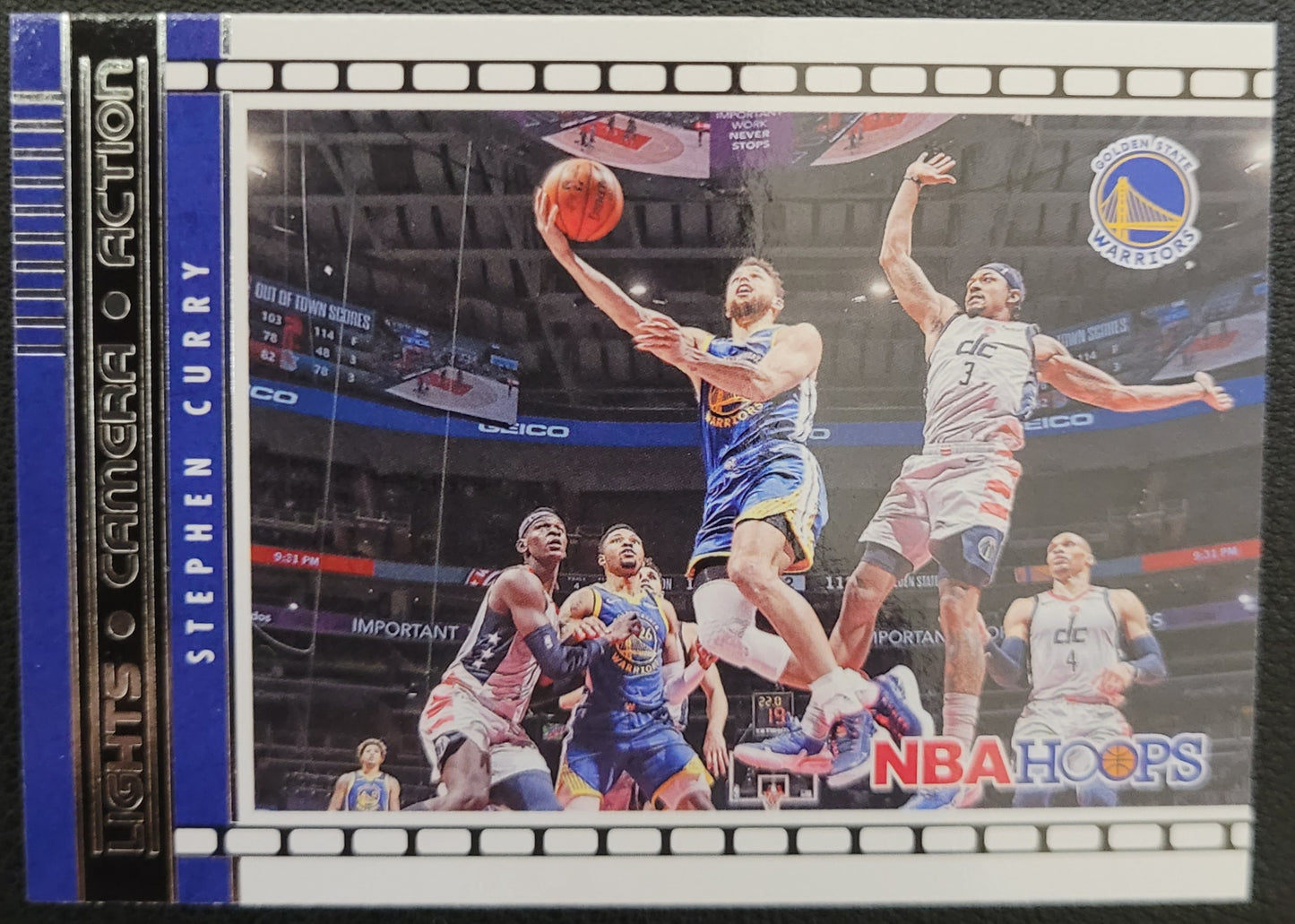 2021-22 Hoops #20 Stephen Curry Lights Camera Action