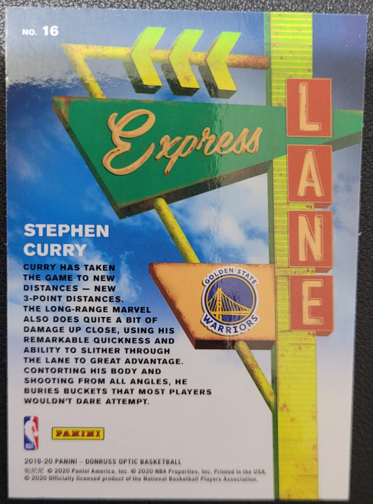 2019-20 Donruss Optic #16 Stephen Curry Express Lane Silver